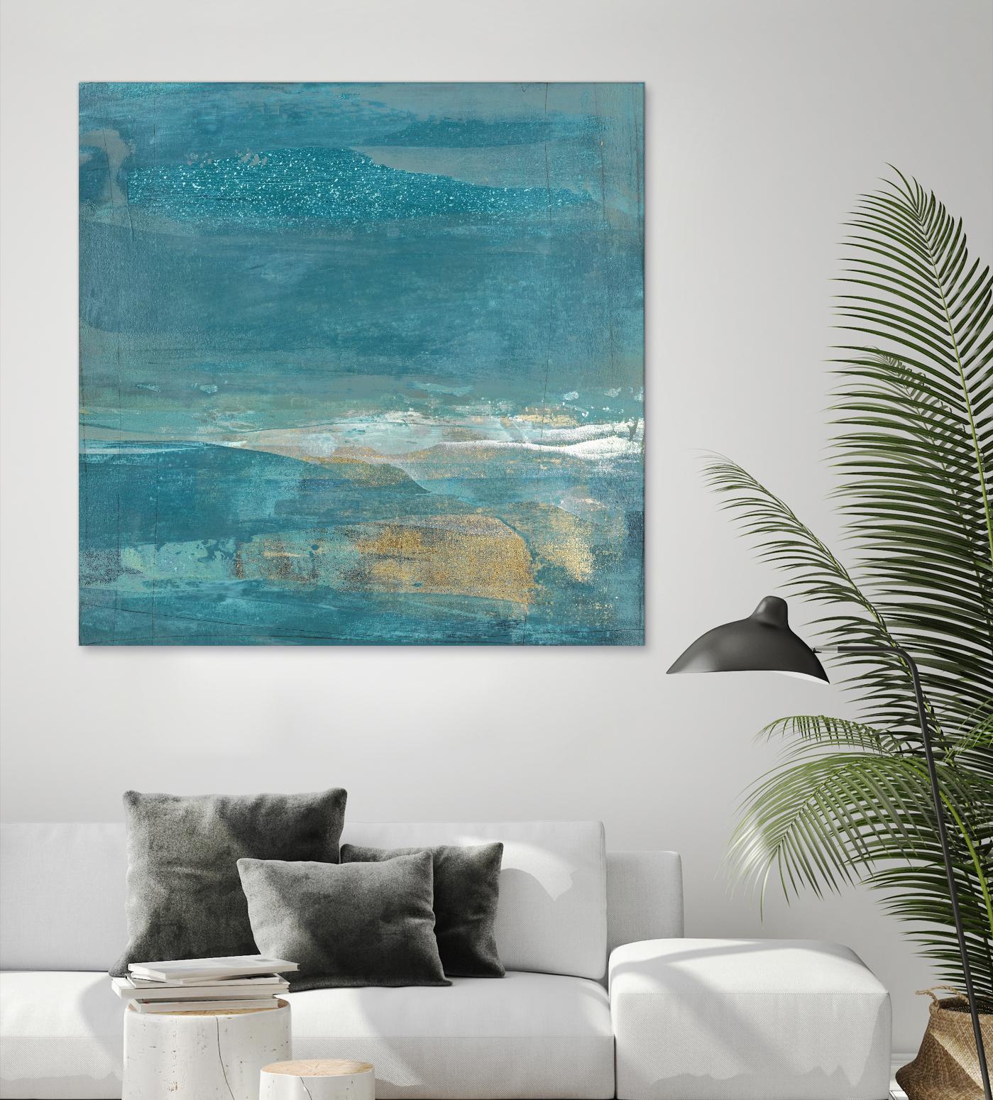 Indigo Evening 2 by Maeve Harris on GIANT ART - gold abstract