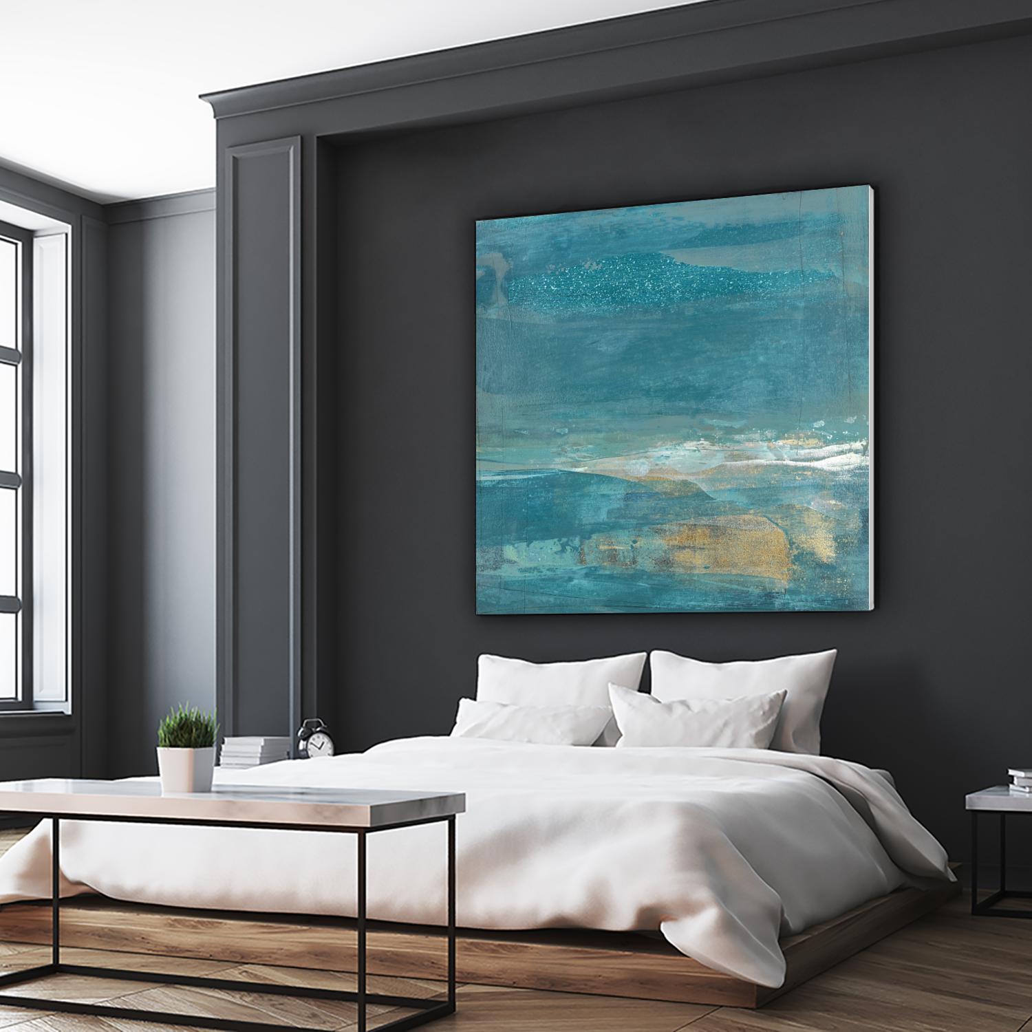 Indigo Evening 2 by Maeve Harris on GIANT ART - gold abstract