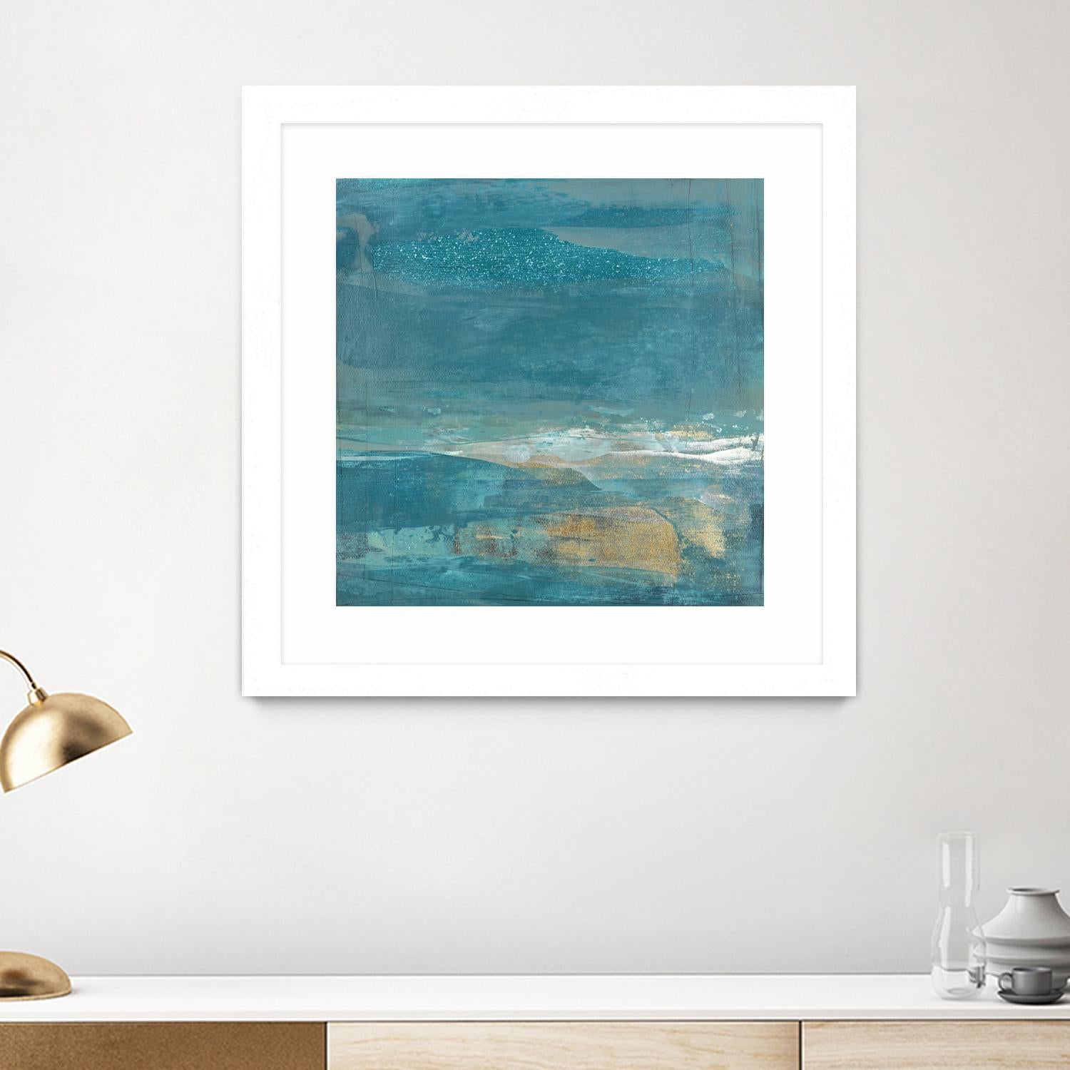 Indigo Evening 2 by Maeve Harris on GIANT ART - gold abstract