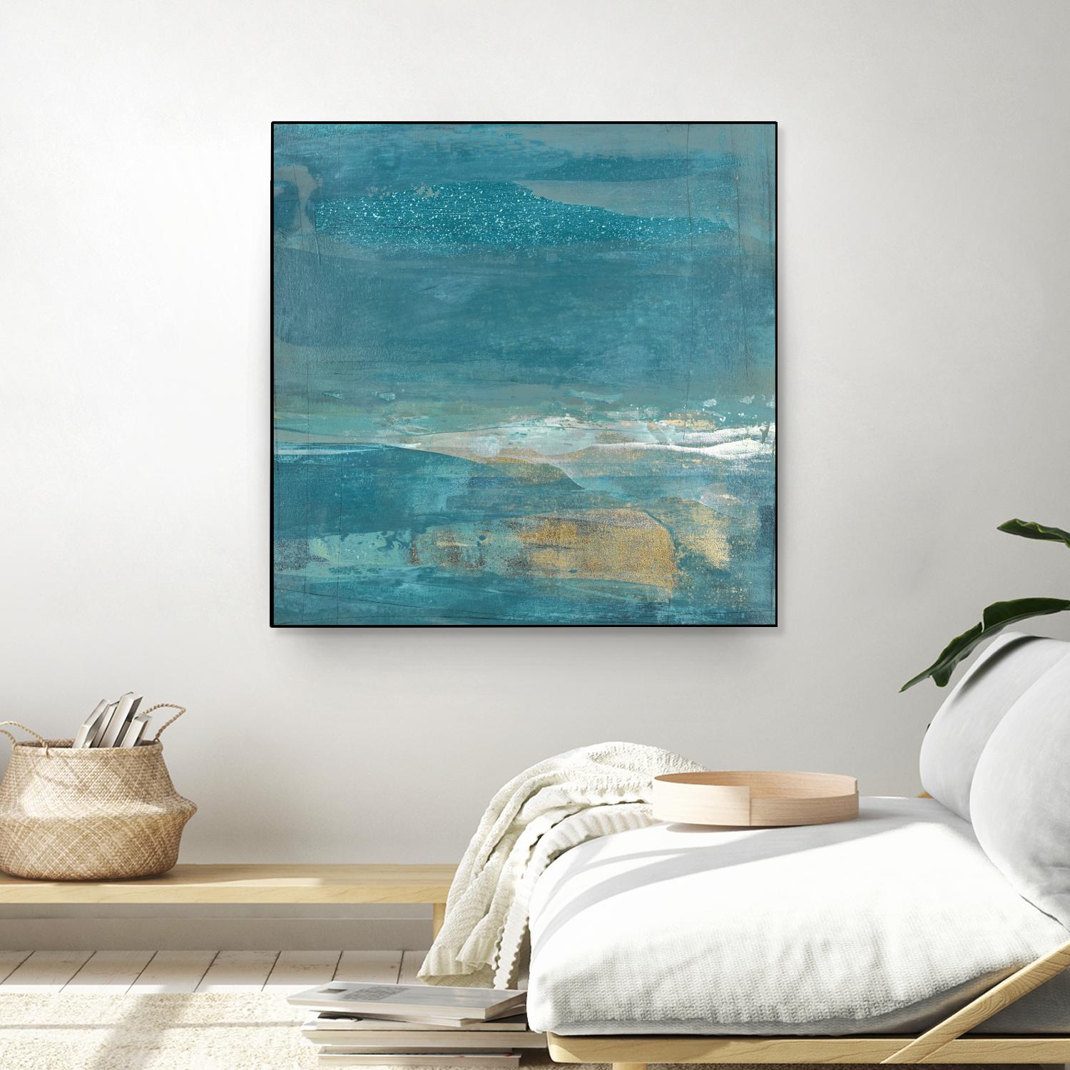 Indigo Evening 2 by Maeve Harris on GIANT ART - gold abstract