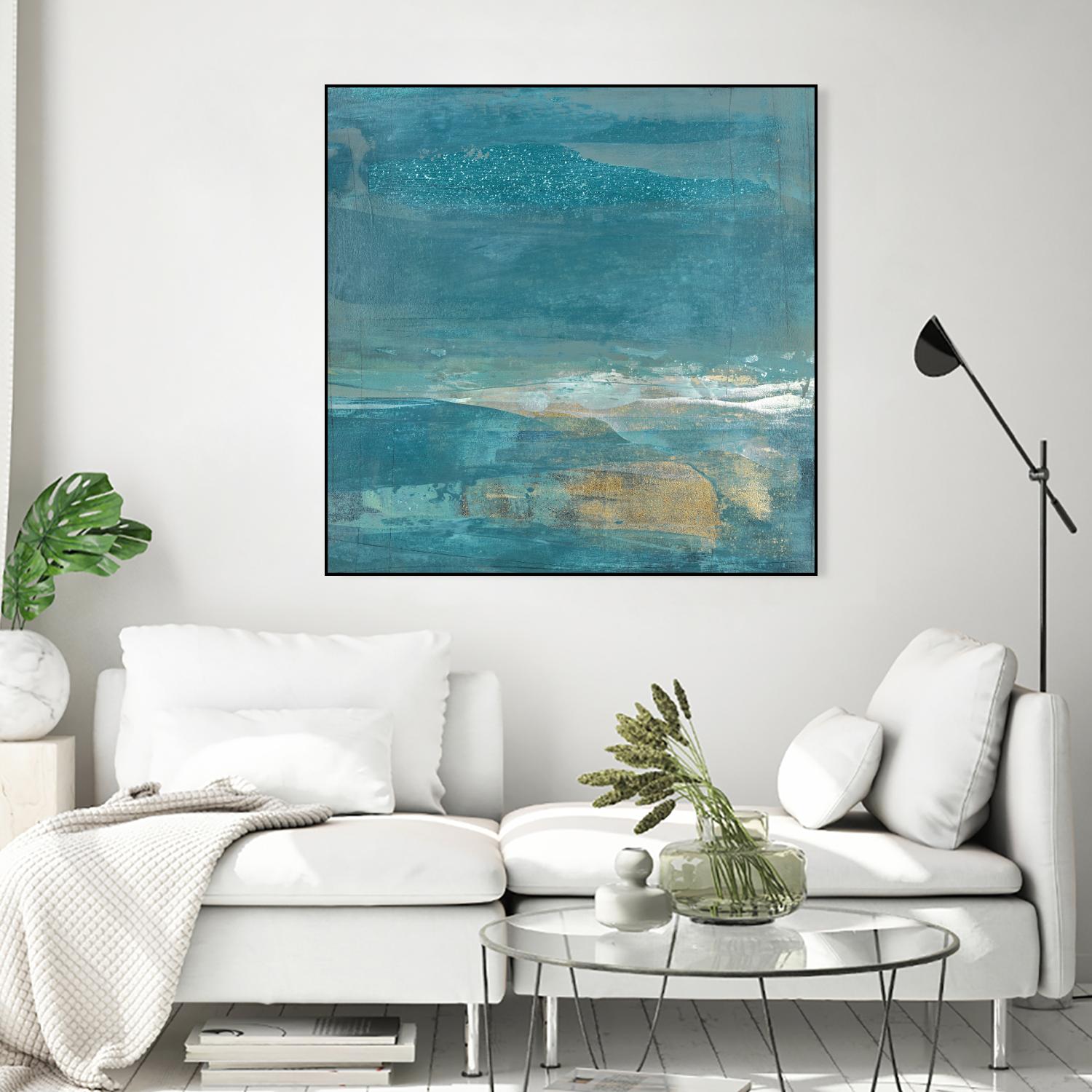 Indigo Evening 2 by Maeve Harris on GIANT ART - gold abstract