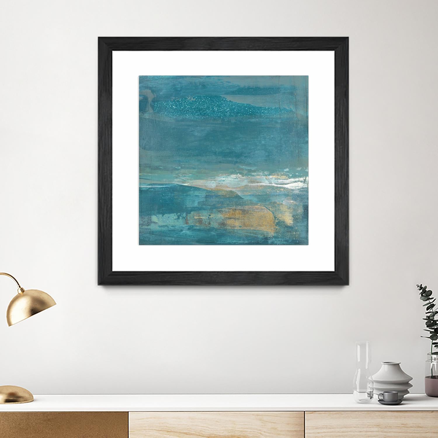 Indigo Evening 2 by Maeve Harris on GIANT ART - gold abstract