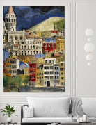 Urbana 1 by Susan Gillette on GIANT ART - beige city scene