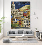 Urbana 1 by Susan Gillette on GIANT ART - beige city scene