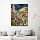 Urbana 1 by Susan Gillette on GIANT ART - beige city scene