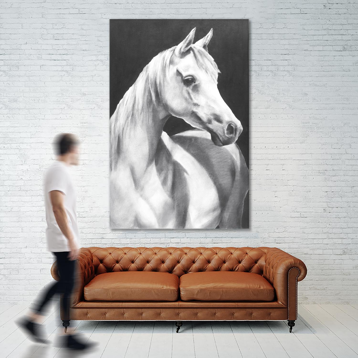 Return To Me 1 by Sarah Helser on GIANT ART - white animals