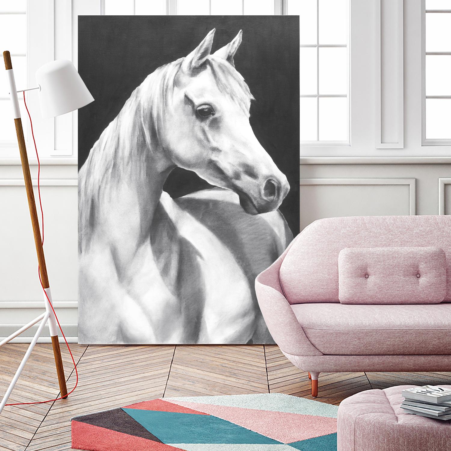 Return To Me 1 by Sarah Helser on GIANT ART - white animals