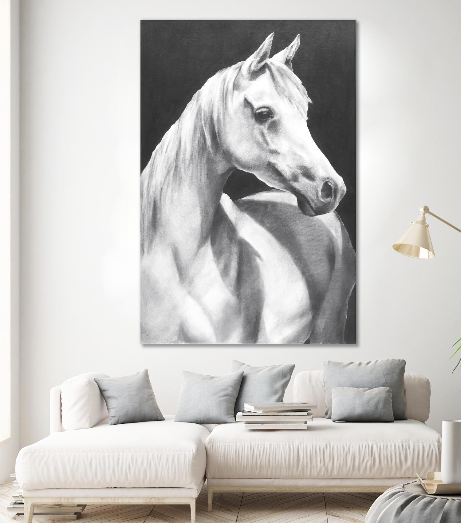 Return To Me 1 by Sarah Helser on GIANT ART - white animals