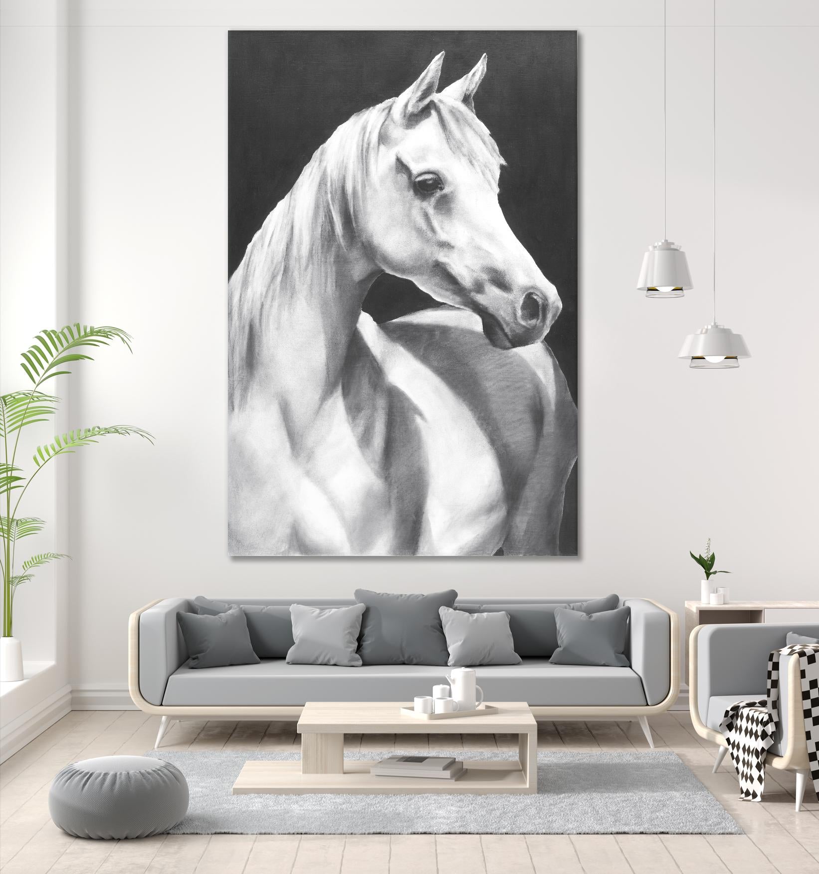 Return To Me 1 by Sarah Helser on GIANT ART - white animals