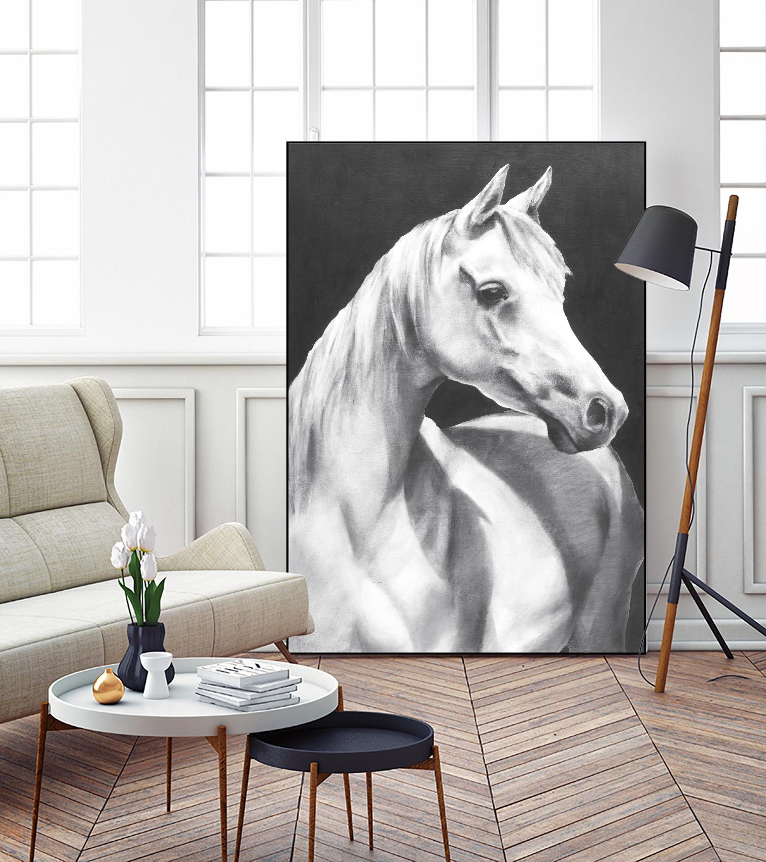Return To Me 1 by Sarah Helser on GIANT ART - white animals