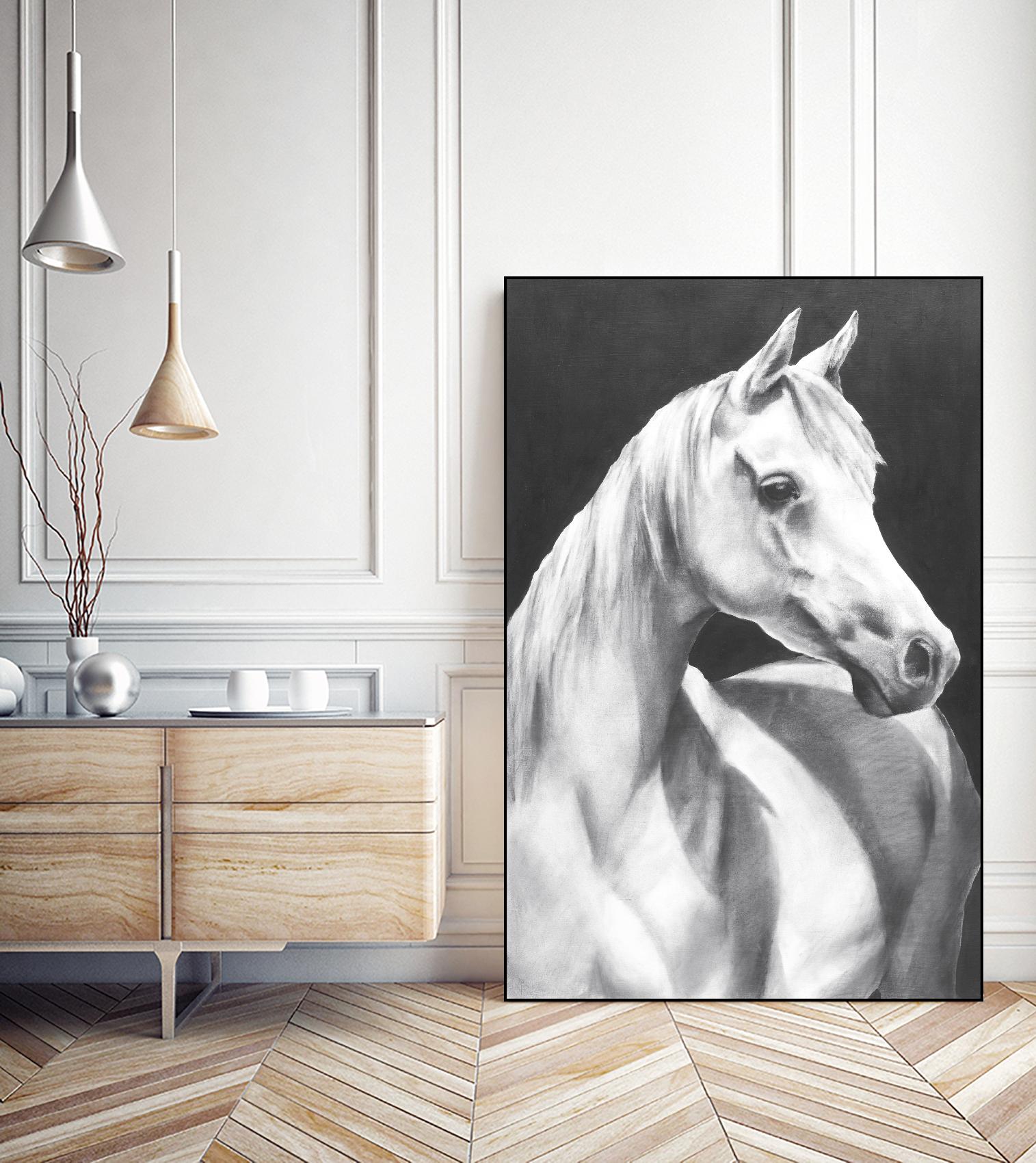 Return To Me 1 by Sarah Helser on GIANT ART - white animals