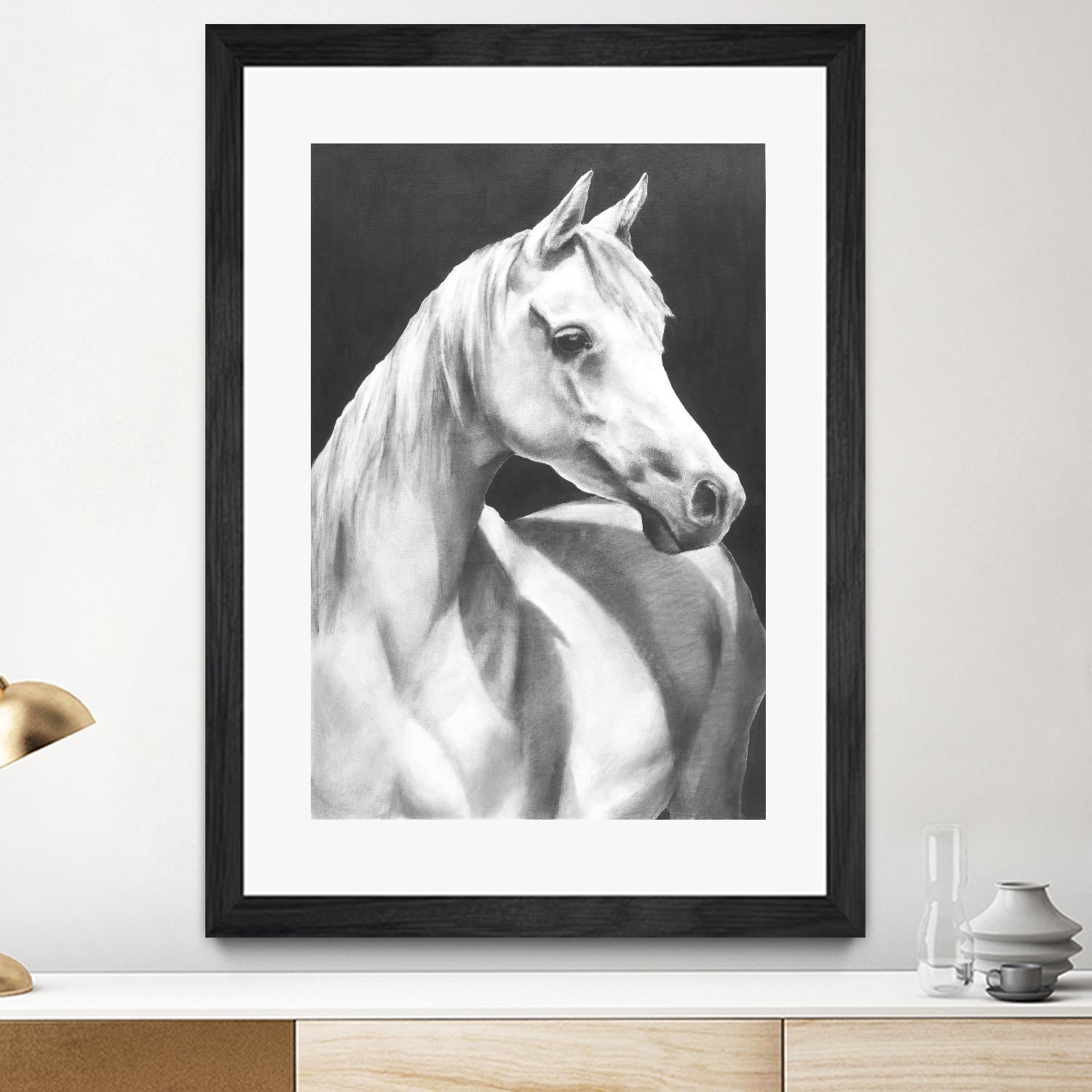 Return To Me 1 by Sarah Helser on GIANT ART - white animals