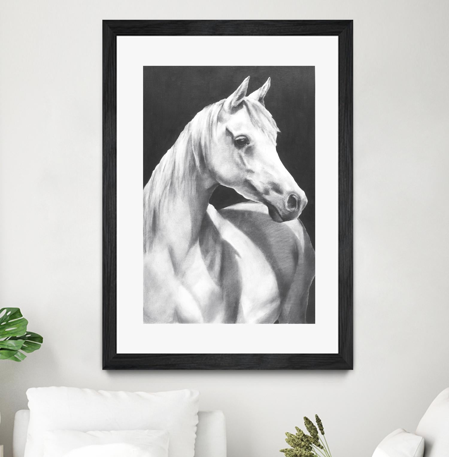 Return To Me 1 by Sarah Helser on GIANT ART - white animals