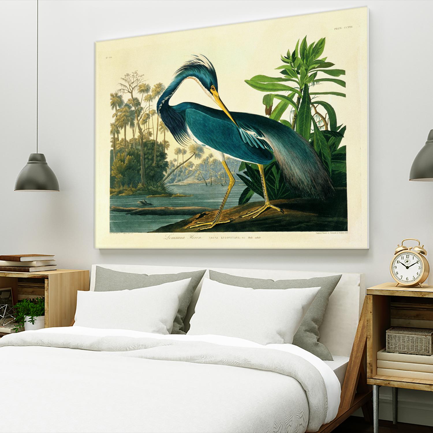 Louisiana Heron Plate 217 by Porter Design on GIANT ART - beige animals