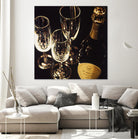 Champagne For Three by Ray Pelley on GIANT ART - white fruit-food-drink