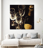 Champagne For Three by Ray Pelley on GIANT ART - white fruit-food-drink