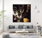 Champagne For Three by Ray Pelley on GIANT ART - white fruit-food-drink