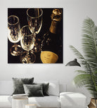 Champagne For Three by Ray Pelley on GIANT ART - white fruit-food-drink
