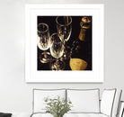 Champagne For Three by Ray Pelley on GIANT ART - white fruit-food-drink