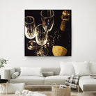 Champagne For Three by Ray Pelley on GIANT ART - white fruit-food-drink