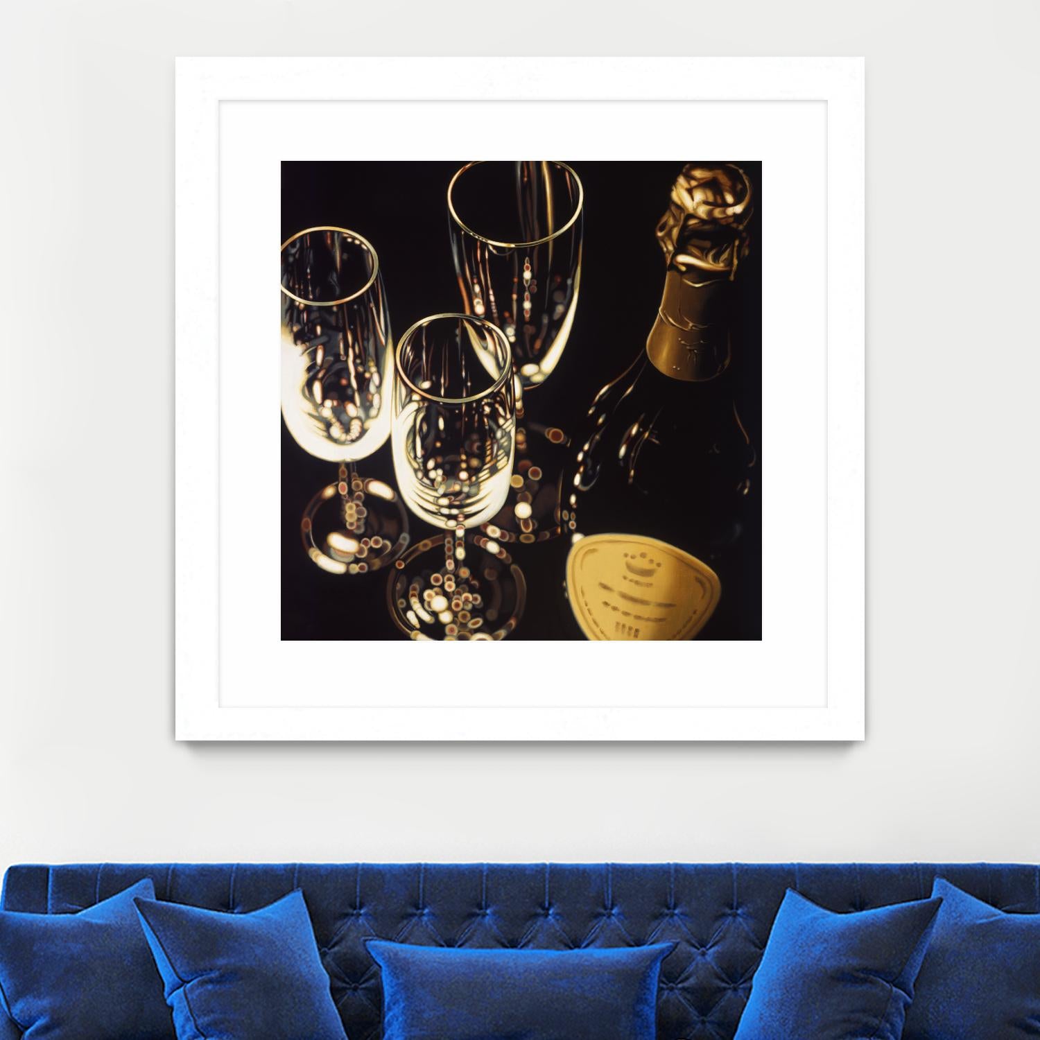 Champagne For Three by Ray Pelley on GIANT ART - white fruit-food-drink