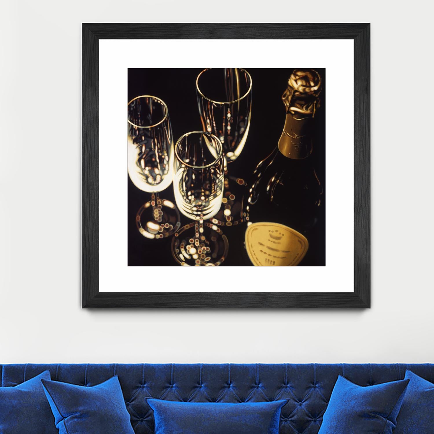 Champagne For Three by Ray Pelley on GIANT ART - white fruit-food-drink