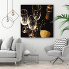 Champagne For Three by Ray Pelley on GIANT ART - white fruit-food-drink
