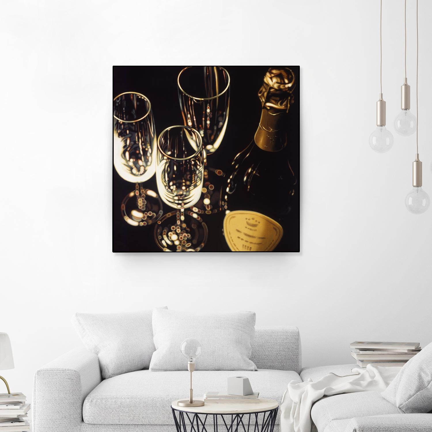 Champagne For Three by Ray Pelley on GIANT ART - white fruit-food-drink