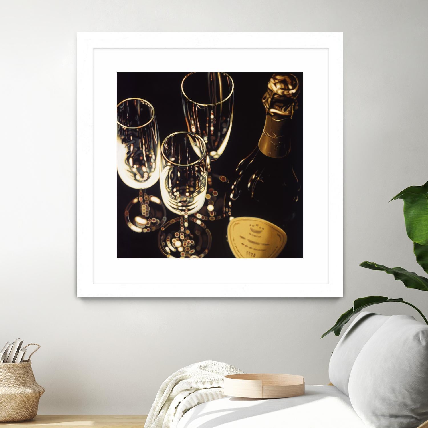 Champagne For Three by Ray Pelley on GIANT ART - white fruit-food-drink