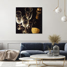 Champagne For Three by Ray Pelley on GIANT ART - white fruit-food-drink