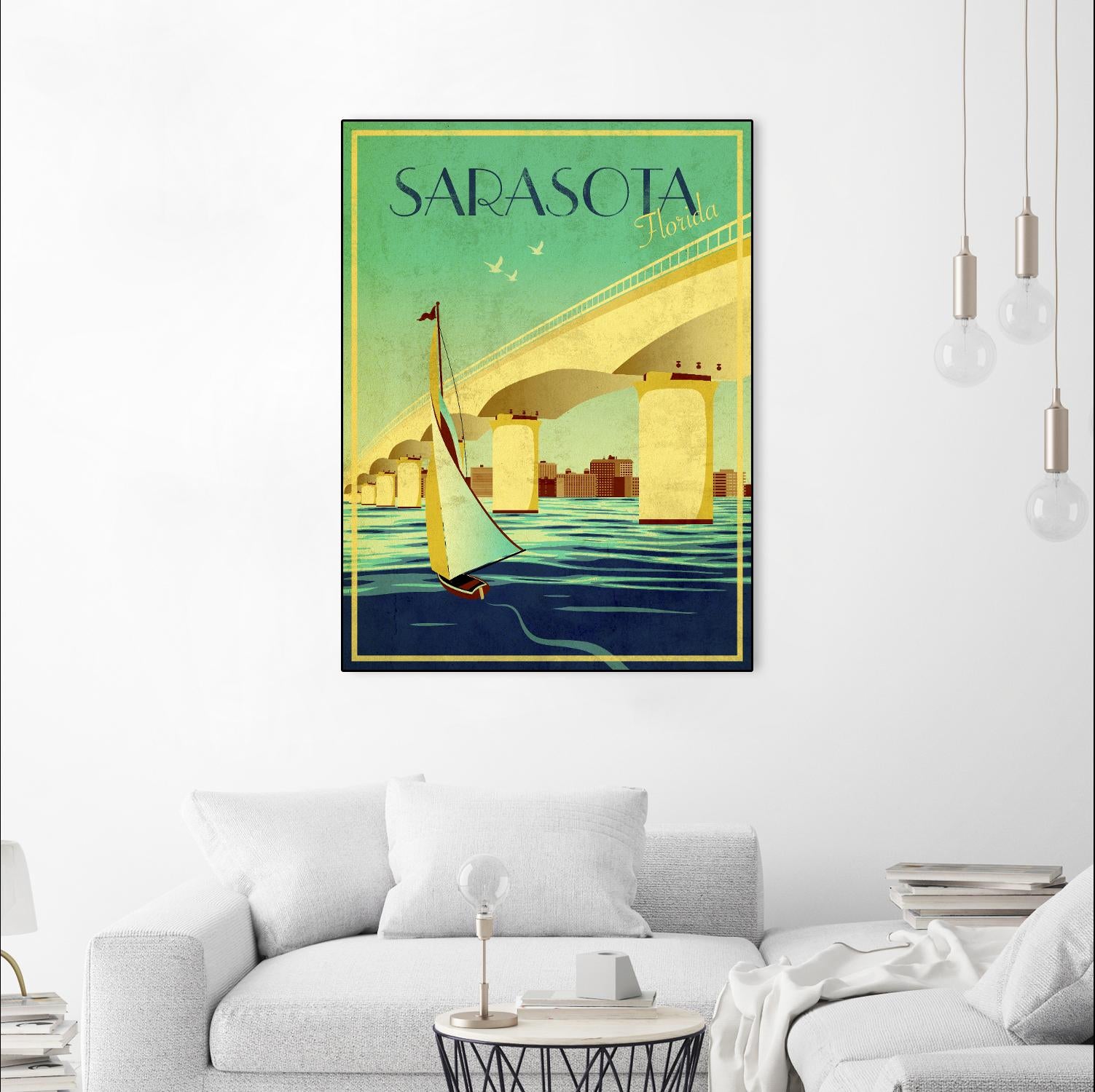 Sarasota by Stella Bradley on GIANT ART - yellow tropical