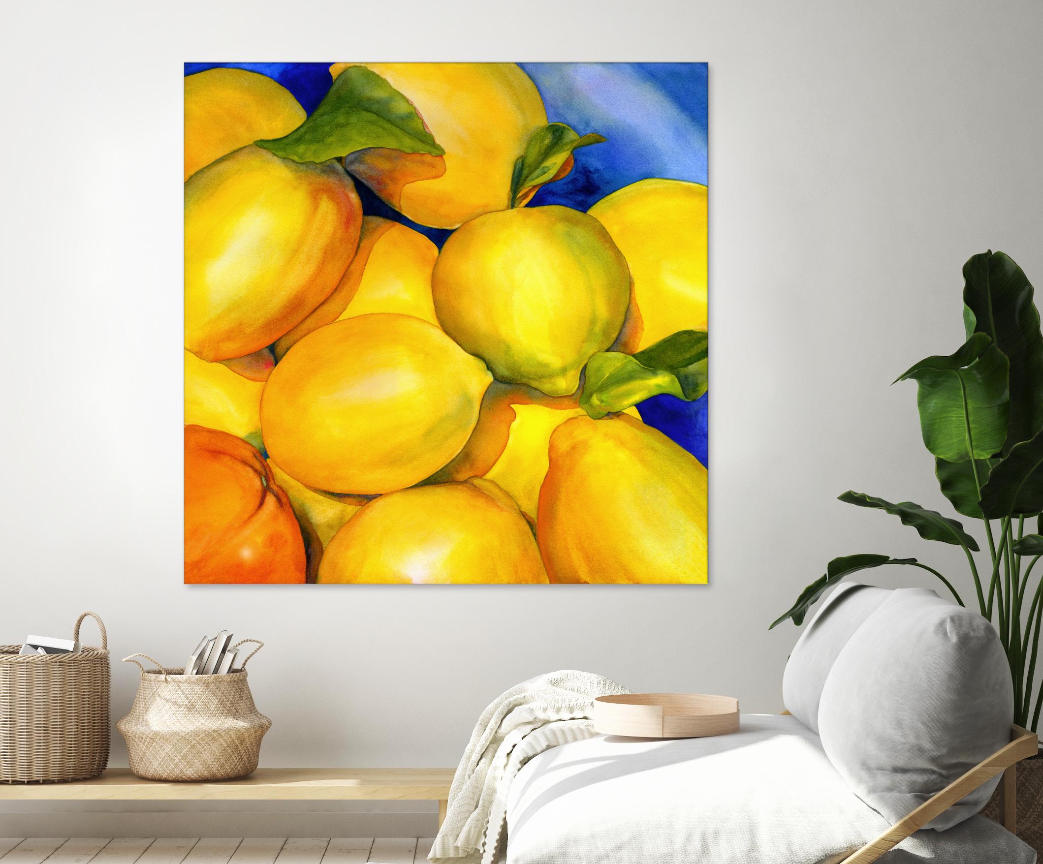 Zest For Life by Terri Hill on GIANT ART - blue fruit-food-drink