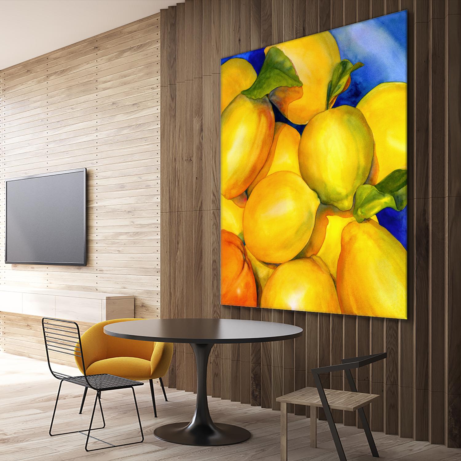 Zest For Life by Terri Hill on GIANT ART - blue fruit-food-drink