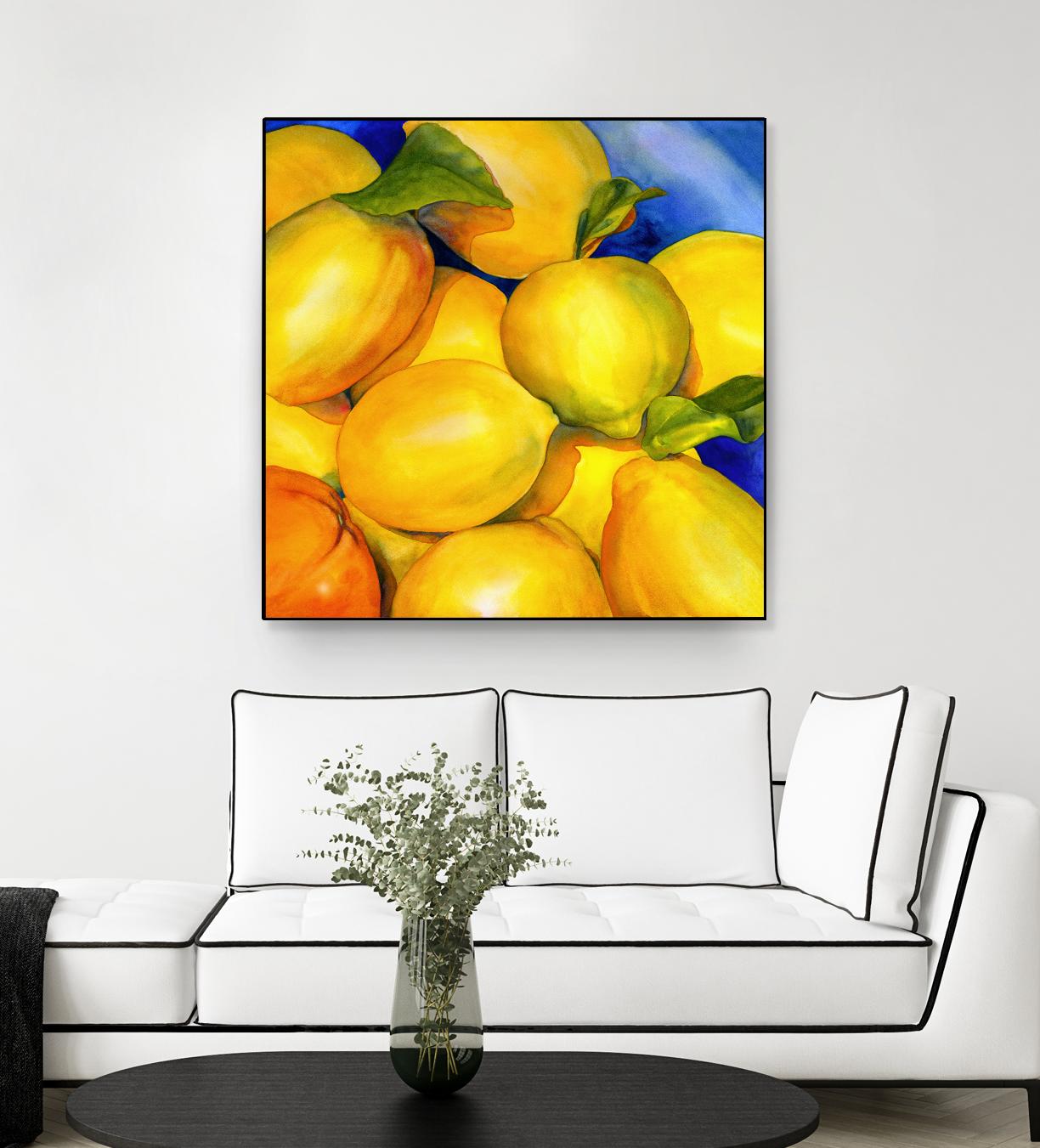 Zest For Life by Terri Hill on GIANT ART - blue fruit-food-drink