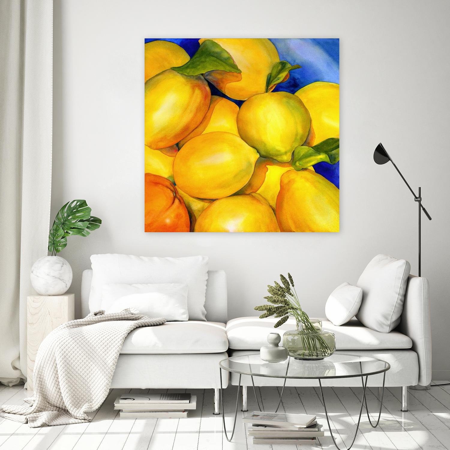 Zest For Life by Terri Hill on GIANT ART - blue fruit-food-drink