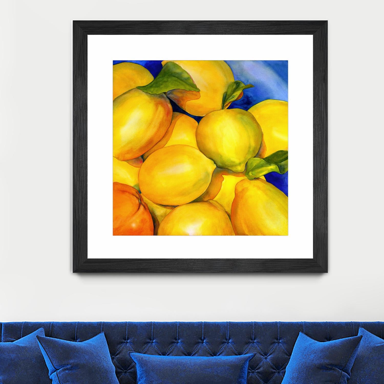 Zest For Life by Terri Hill on GIANT ART - blue fruit-food-drink