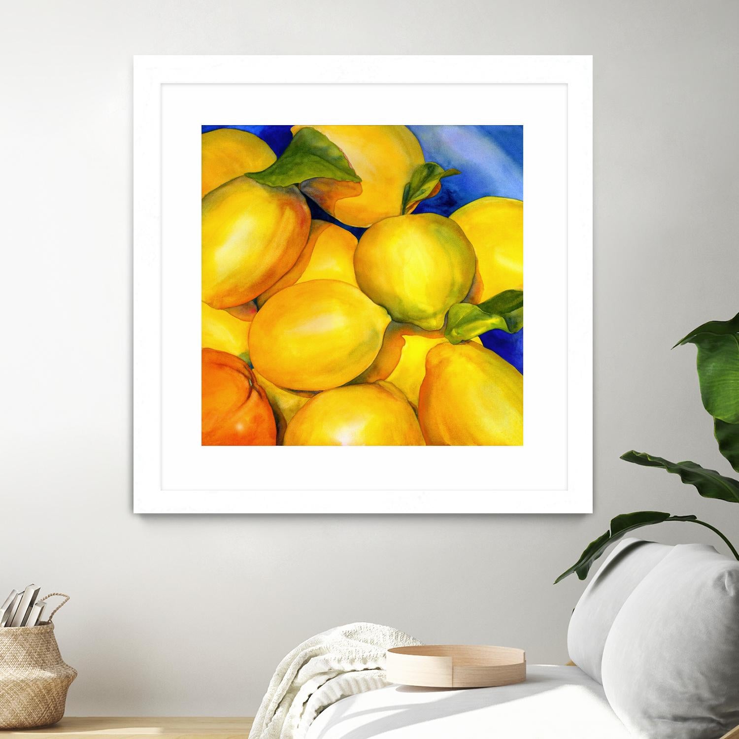 Zest For Life by Terri Hill on GIANT ART - blue fruit-food-drink