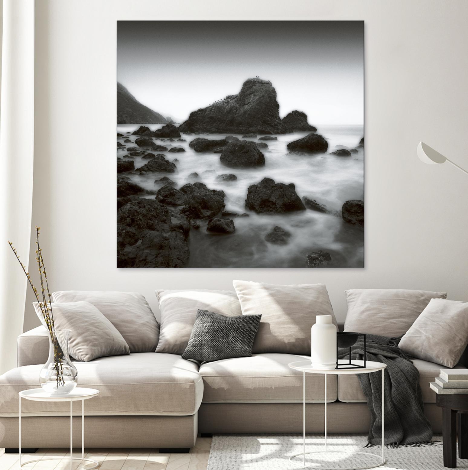 Ocean Rocks Muir Beach by Jamie Cook on GIANT ART - white sea scene
