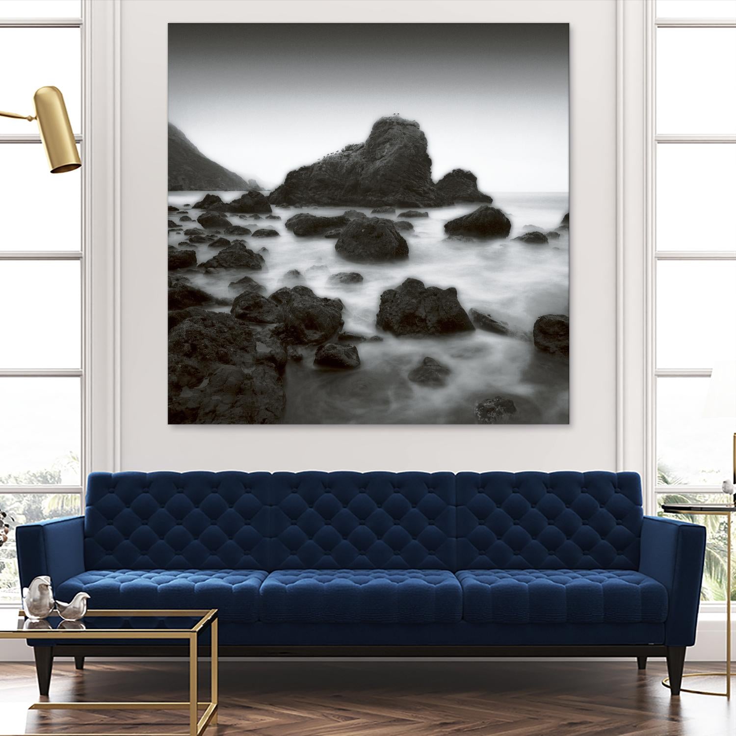 Ocean Rocks Muir Beach by Jamie Cook on GIANT ART - white sea scene
