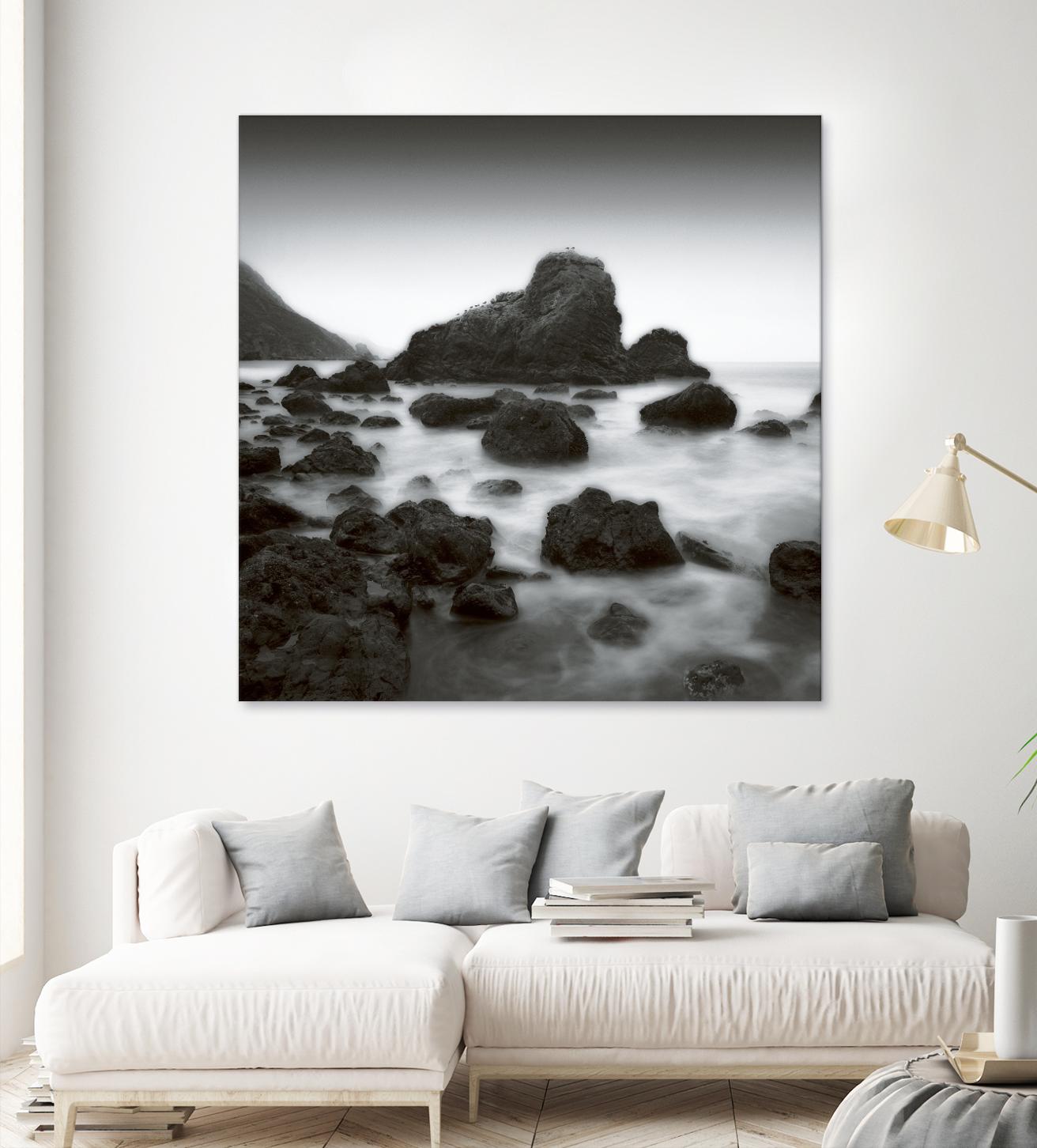 Ocean Rocks Muir Beach by Jamie Cook on GIANT ART - white sea scene