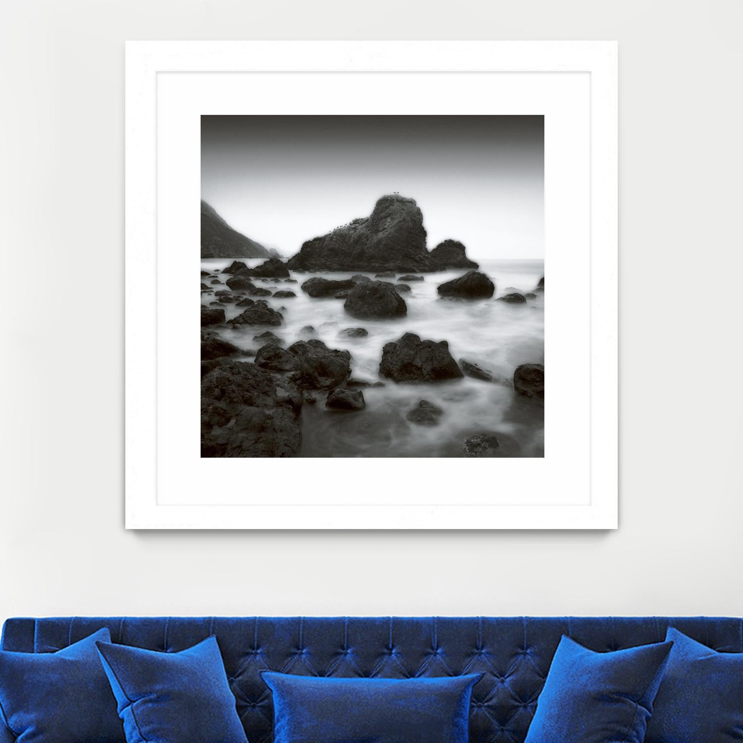Ocean Rocks Muir Beach by Jamie Cook on GIANT ART - white sea scene