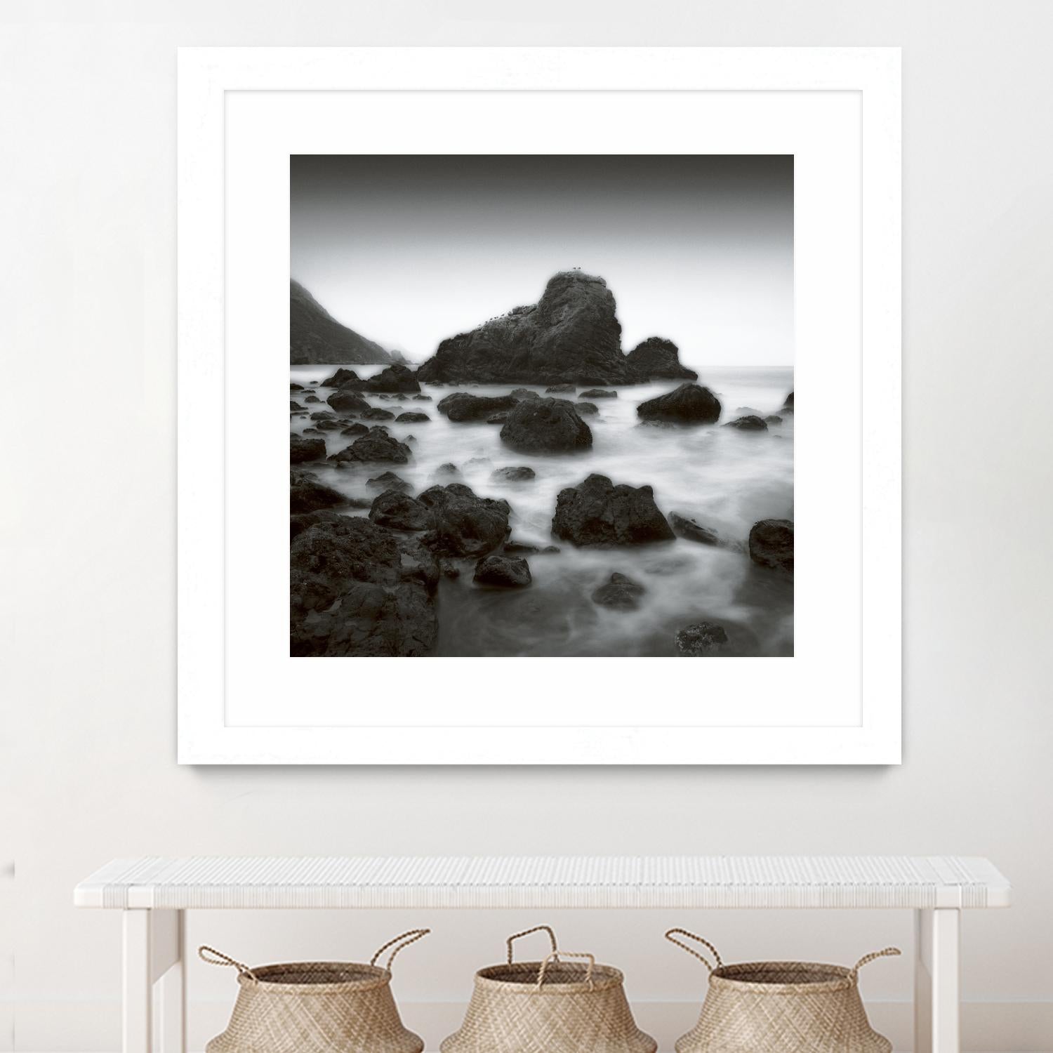 Ocean Rocks Muir Beach by Jamie Cook on GIANT ART - white sea scene