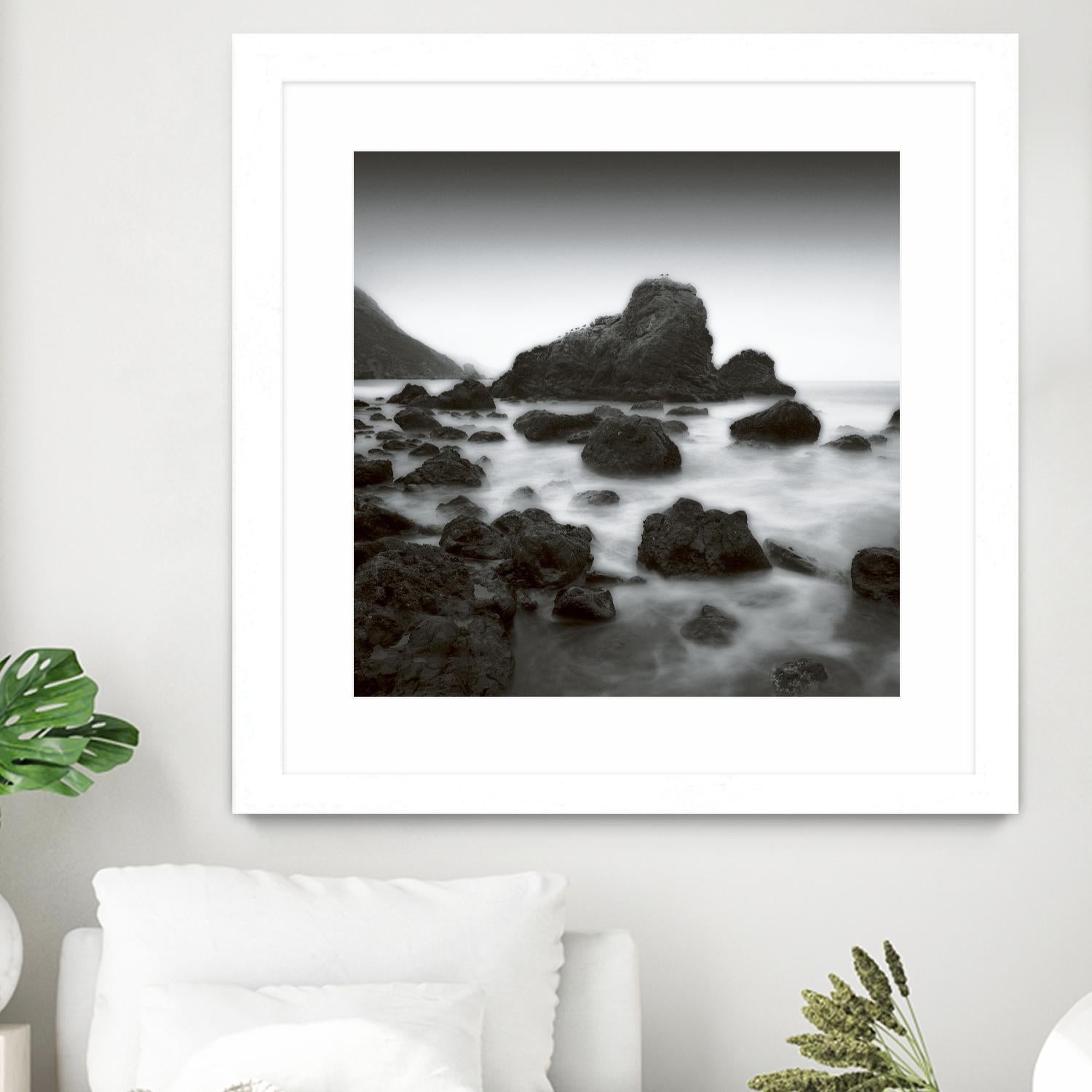 Ocean Rocks Muir Beach by Jamie Cook on GIANT ART - white sea scene