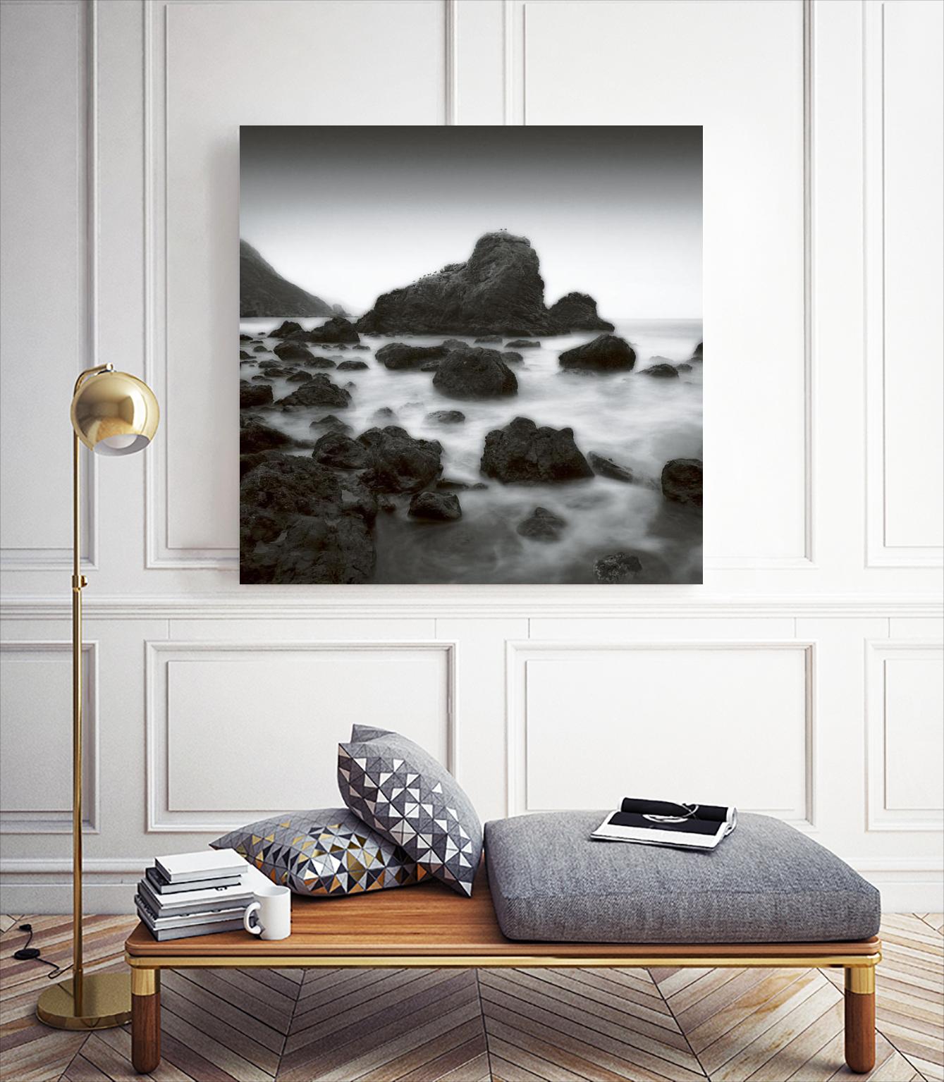 Ocean Rocks Muir Beach by Jamie Cook on GIANT ART - white sea scene