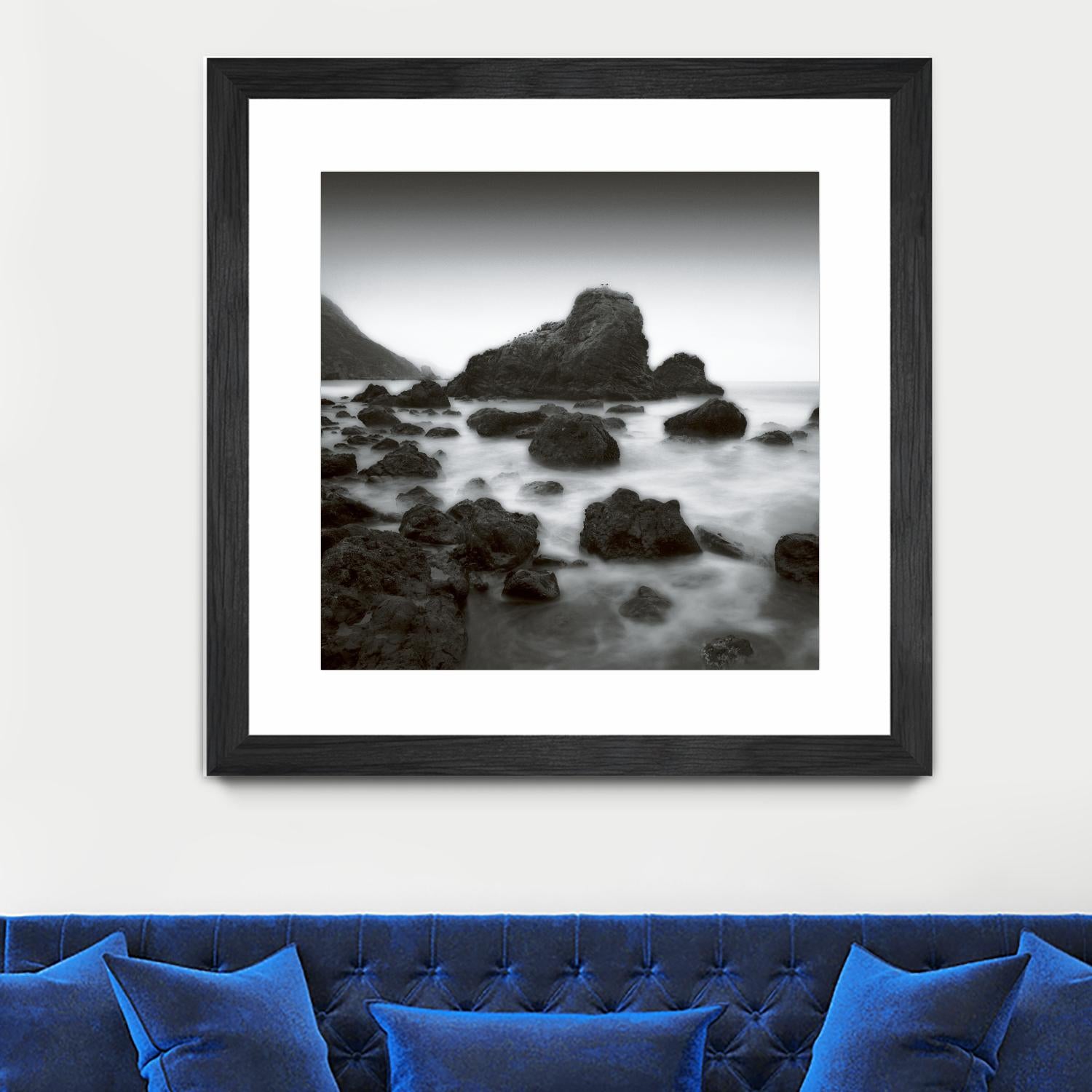 Ocean Rocks Muir Beach by Jamie Cook on GIANT ART - white sea scene