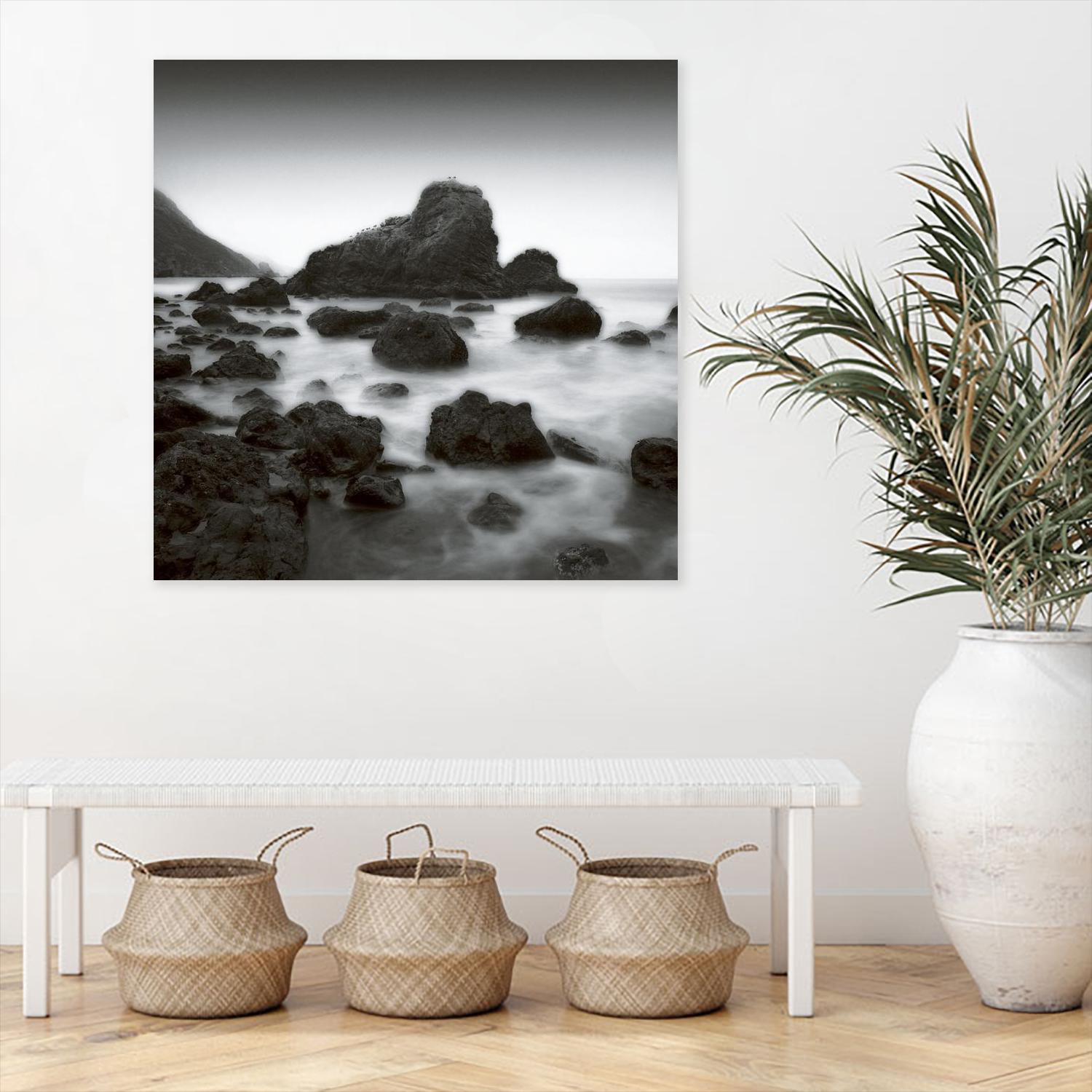 Ocean Rocks Muir Beach by Jamie Cook on GIANT ART - white sea scene