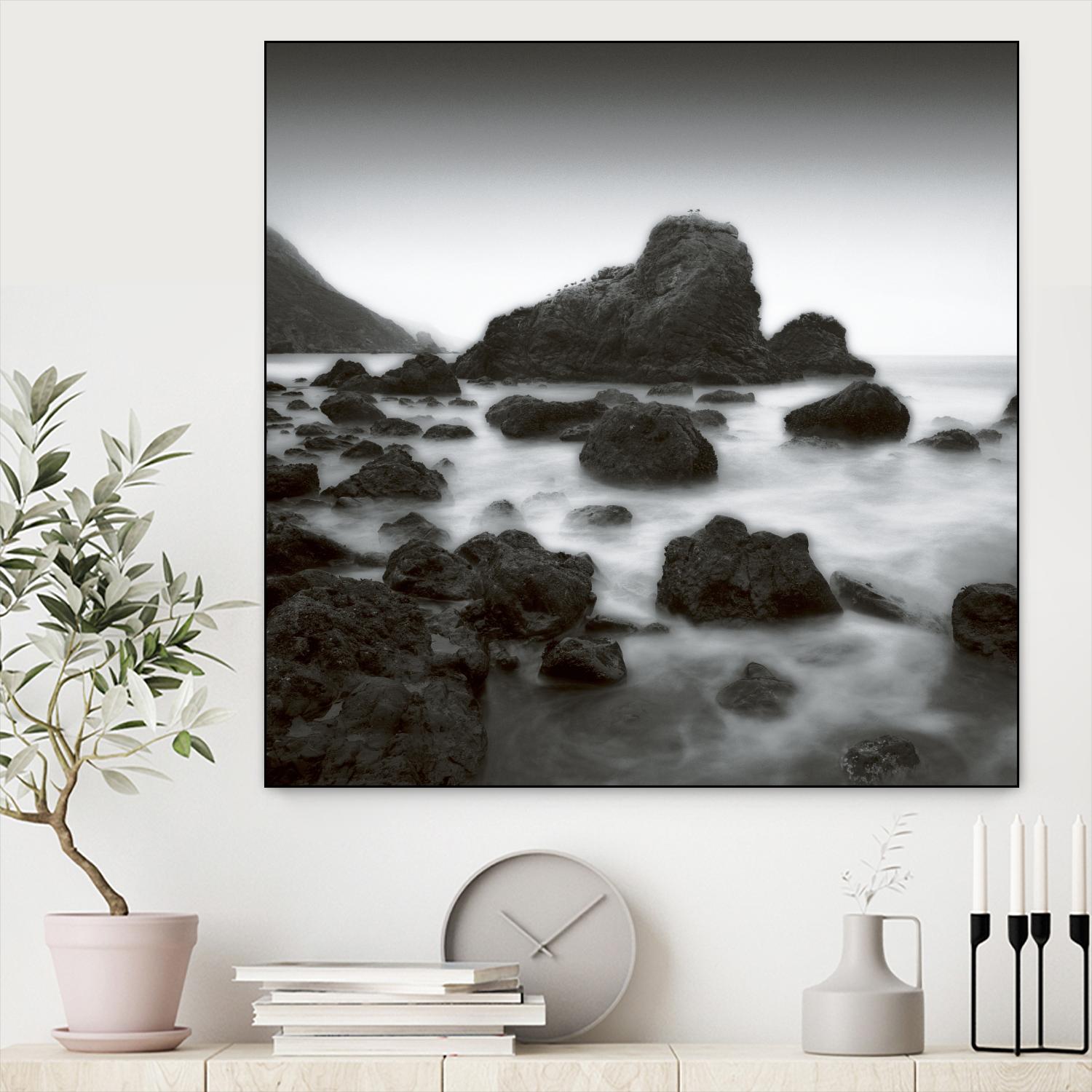 Ocean Rocks Muir Beach by Jamie Cook on GIANT ART - white sea scene