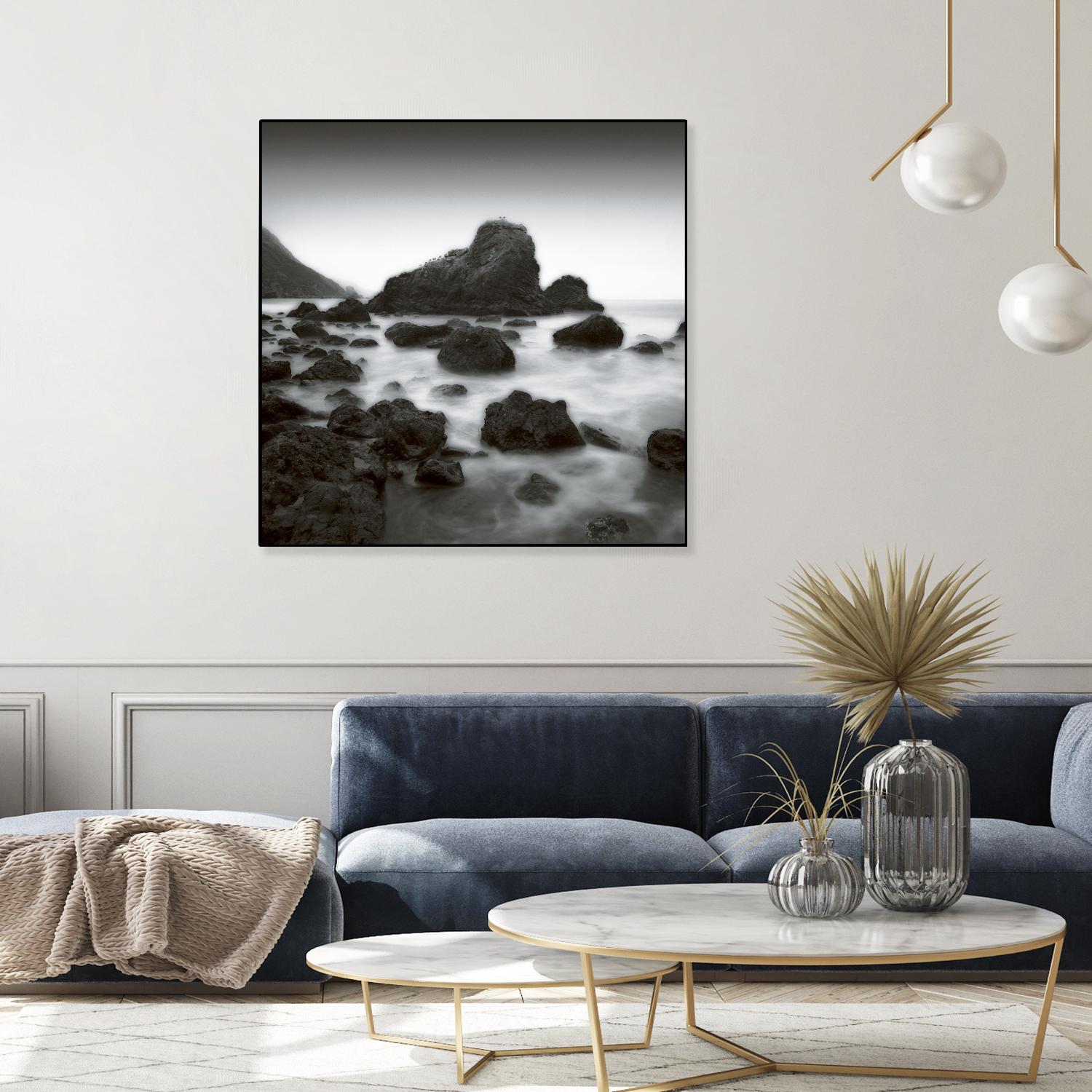 Ocean Rocks Muir Beach by Jamie Cook on GIANT ART - white sea scene