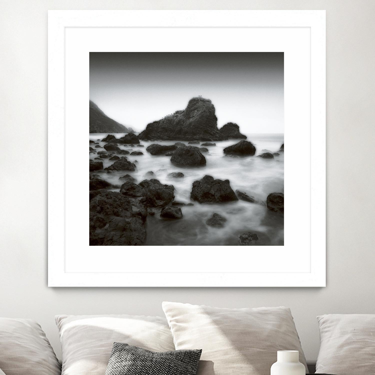 Ocean Rocks Muir Beach by Jamie Cook on GIANT ART - white sea scene