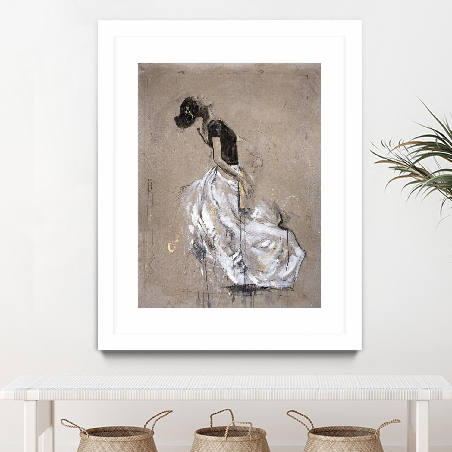 Living the Dream I by Marta Wiley on GIANT ART - white music - dance